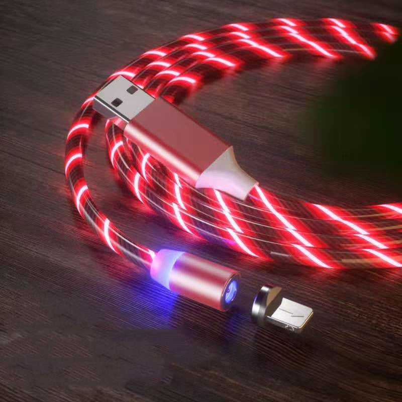 Magnetic Charging Cable Streamer Fast Charging Cable Lighting Micro USB Cable LED Magnet Charger Type-C Cable Magnetic Charging Cable Streamer Fast Charging Cable Lighting Micro USB Cable LED Magnet Charger Type-C Cable